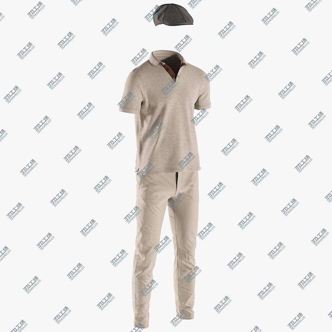 images/goods_img/202104023/Men's Polo with Pants and Hat 8 3D/1.jpg